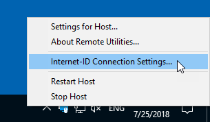 Seleccionar los ajustes de la conexión ID de Internet