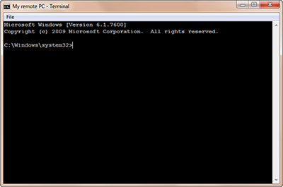 Remote Administration using the Terminal