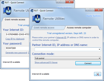 QuickConnect Window