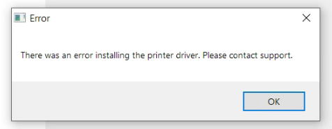 Remote Printer Driver: Error #193