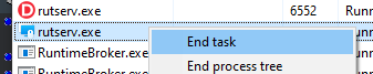 Process Killing in Task Manager