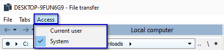 File transfer dont show remote files - 03 Dec 2020 03:53:55