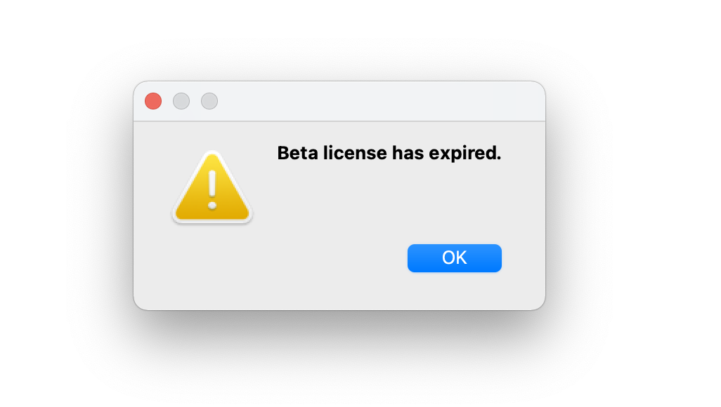 Expired  Beta version for Mac Remote Utilities 