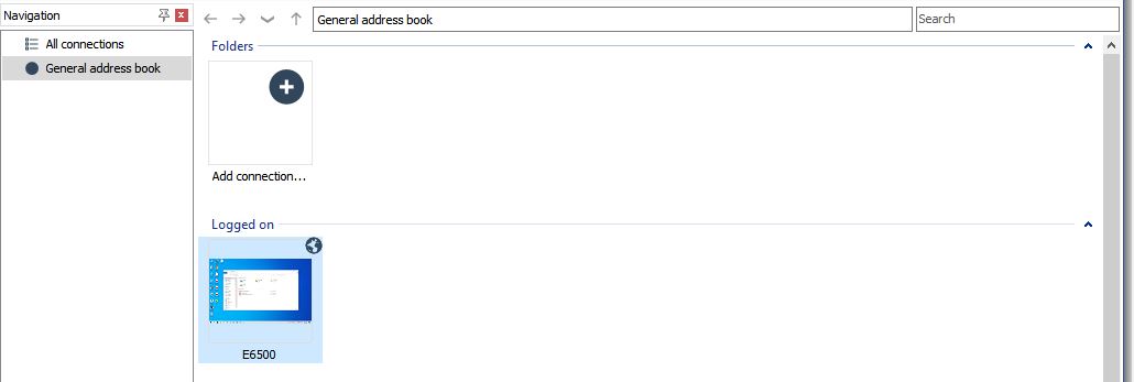 Remote Desktop doesn't load even though thumbnail shows a connection