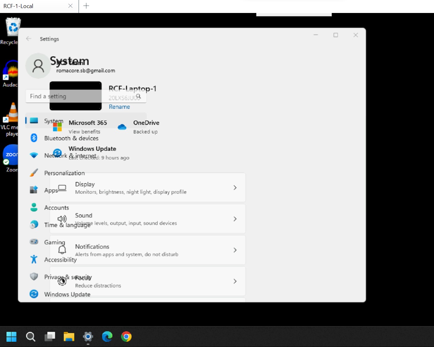 Issues refreshing Windows 11 settings windows on Thinkpad