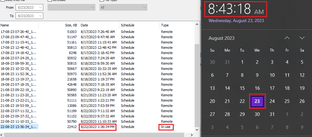Screen-recorder reuse the previous recording file due to hibernate - 07 Sep 2023 05:29:05