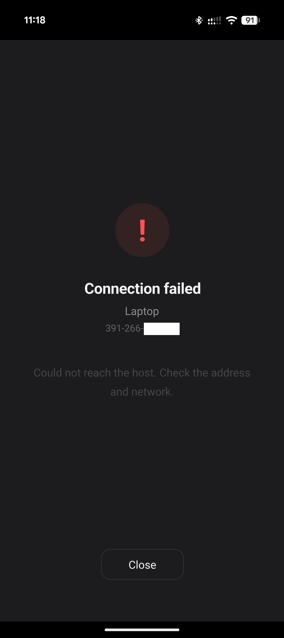 New Android app cannot connect through self-hosted server.