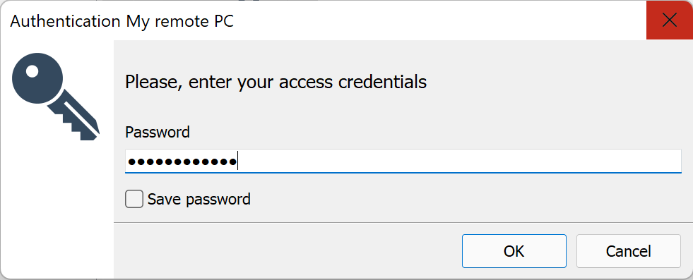 Enter access password