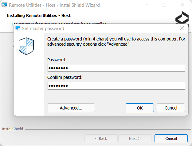Set access password