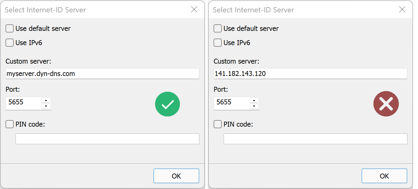 IP vs. DNS