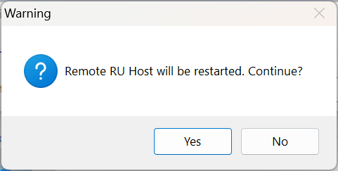 Restart remote Host