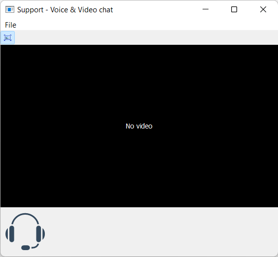 Voice and Video chat window