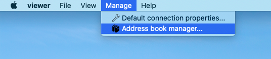 Select address book manager