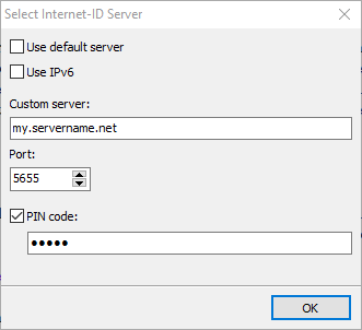 Set PIN in the Host config