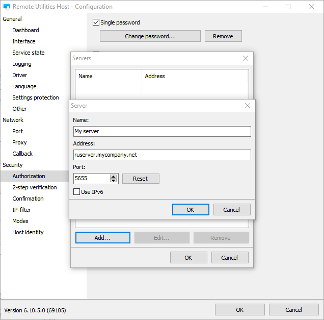 Set up Authentication Server | Remote Utilities
