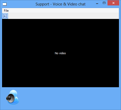Voice and Video chat window