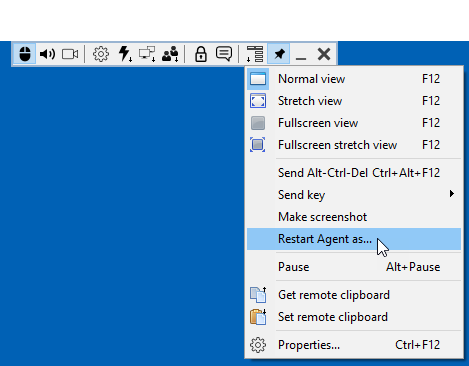 Restart Agent as