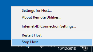 Stop Host