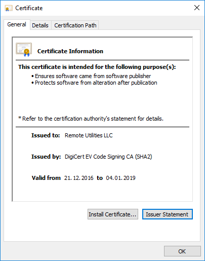 EV Code Signing Certificate