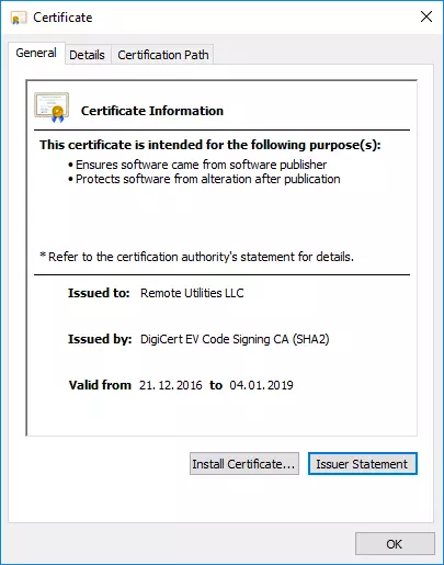 EV Code Signing Certificate